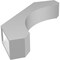 Ekena Millwork 4-in. W x 20-in. D x 24-in. H Legacy Architectural Grade PVC Knee Brace BRCP04X20X24LEC - alternate 5